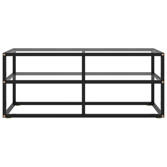 Dulap TV, cu sticlă securizată, negru, 100x40x40 cm - WALTI WALTI
