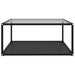 Măsuță de cafea transparent/negru 80x80x35 cm sticlă securizată - WALTI WALTI