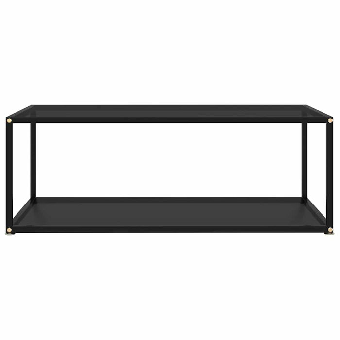 Măsuță de cafea, negru, 100x50x35 cm, sticlă securizată WALTI