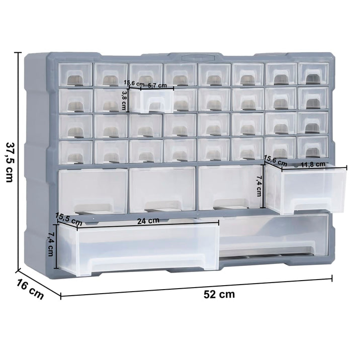 Organizator cu 38 de sertare, 52 x 16 x 37,5 cm WALTI