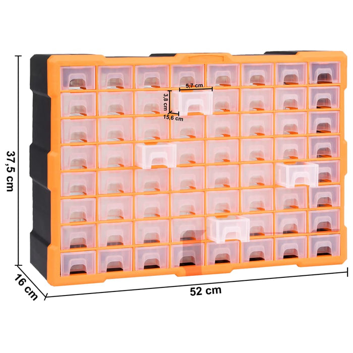 Organizator cu 64 de sertare, 52 x 16 x 37,5 cm - WALTI WALTI
