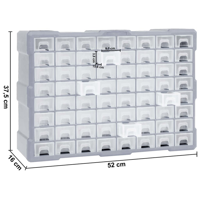 Organizator cu 64 de sertare, 52 x 16 x 37,5 cm - WALTI WALTI