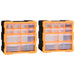 Organizatoare cu 12 sertare, 2 buc., 26,5 x 16 x 26 cm - WALTI WALTI