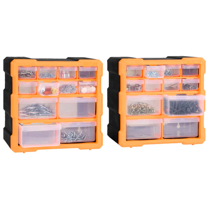 Organizatoare cu 12 sertare, 2 buc., 26,5 x 16 x 26 cm - WALTI WALTI