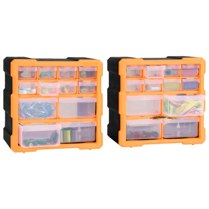 Organizatoare cu 12 sertare, 2 buc., 26,5 x 16 x 26 cm - WALTI WALTI