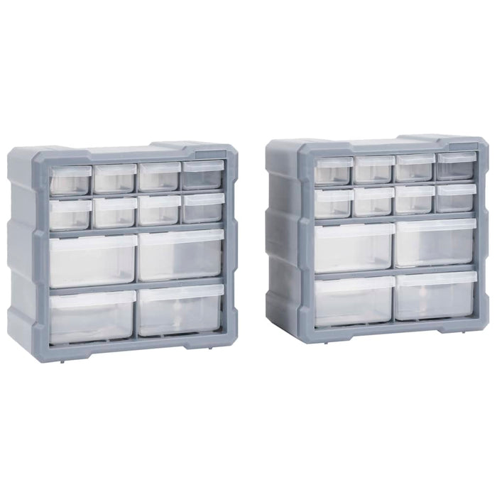 Organizatoare cu 12 sertare, 2 buc., 26,5 x 16 x 26 cm - WALTI WALTI