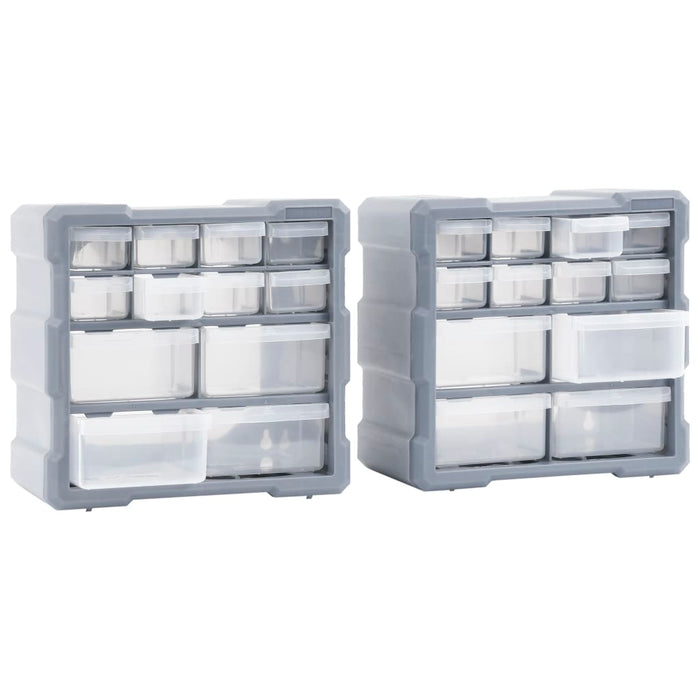 Organizatoare cu 12 sertare, 2 buc., 26,5 x 16 x 26 cm - WALTI WALTI