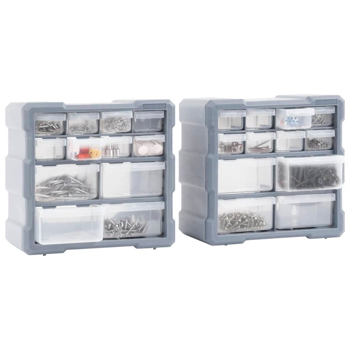 Organizatoare cu 12 sertare, 2 buc., 26,5 x 16 x 26 cm - WALTI WALTI
