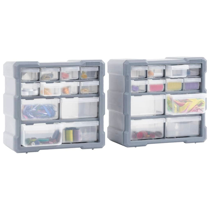 Organizatoare cu 12 sertare, 2 buc., 26,5 x 16 x 26 cm - WALTI WALTI