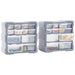 Organizatoare cu 12 sertare, 2 buc., 26,5 x 16 x 26 cm - WALTI WALTI