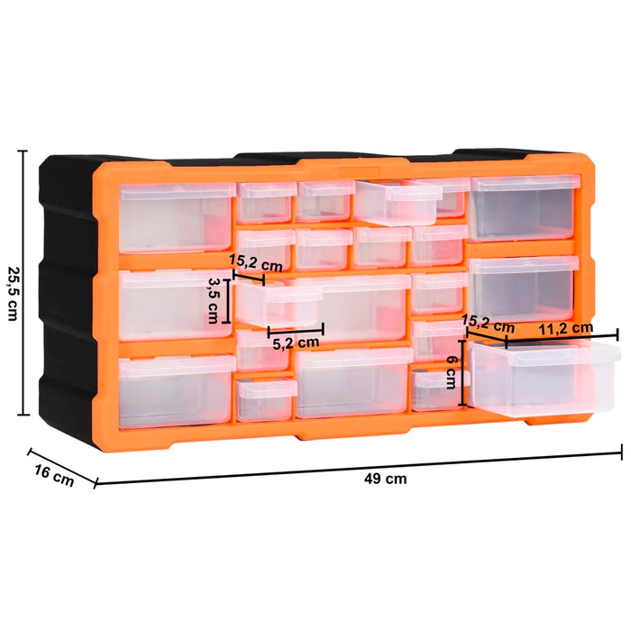 Organizator cu 22 de sertare, 49 x 16 x 25,5 cm - WALTI WALTI