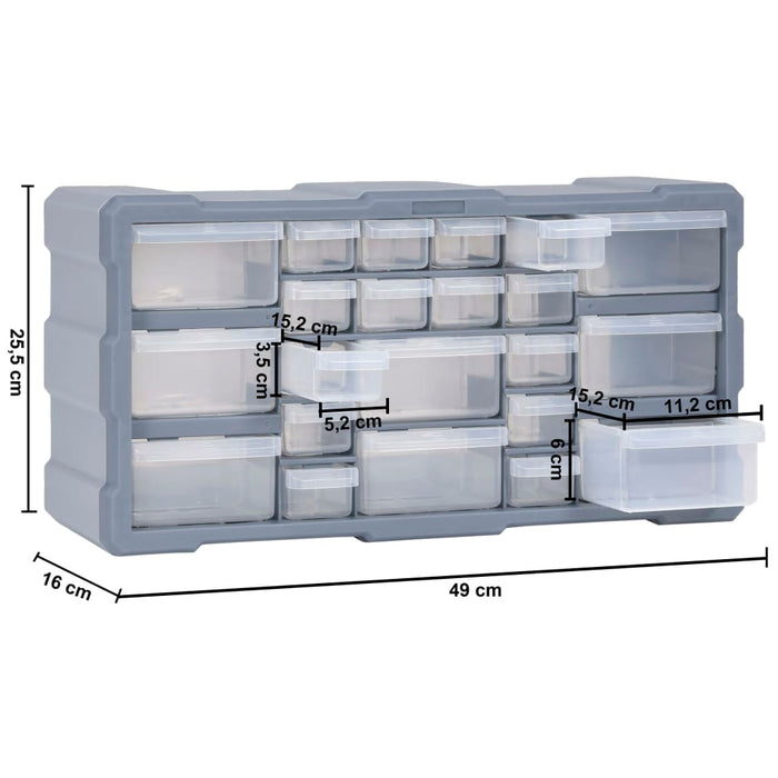 Organizator cu 22 de sertare, 49 x 16 x 25,5 cm - WALTI WALTI