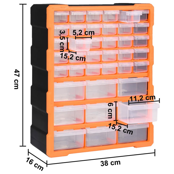 Organizator cu 39 de sertare, 38 x 16 x 47 cm - WALTI WALTI