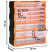 Organizator cu 39 de sertare, 38 x 16 x 47 cm - WALTI WALTI