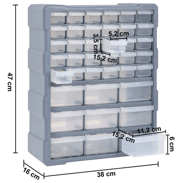 Organizator cu 39 de sertare, 38 x 16 x 47 cm - WALTI WALTI