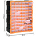 Organizator cu 60 de sertare, 38 x 16 x 47,5 cm - WALTI WALTI