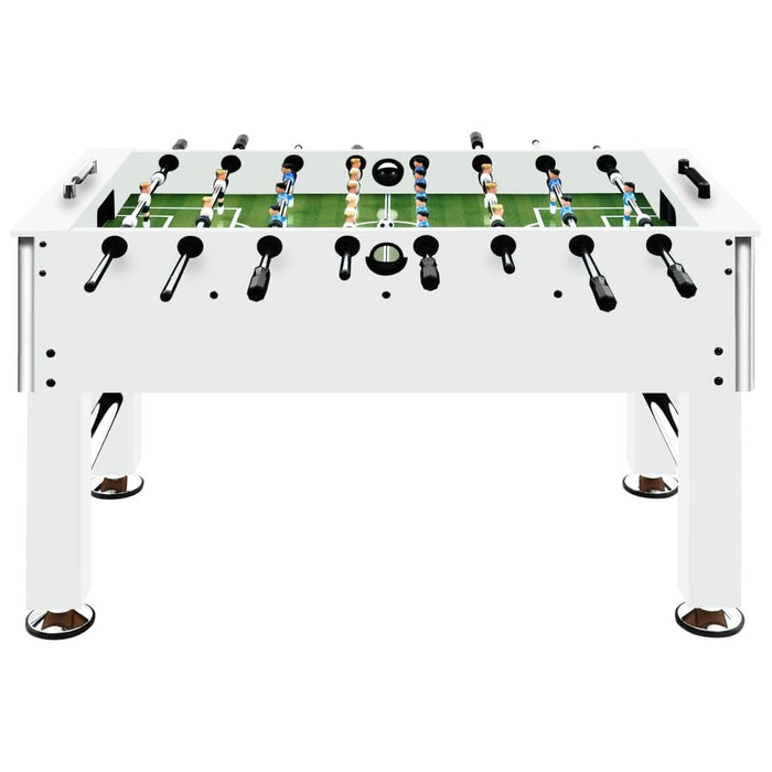 Masă de fotbal, alb, 140x74,5x87,5 cm, oțel, 60 kg - WALTI WALTI