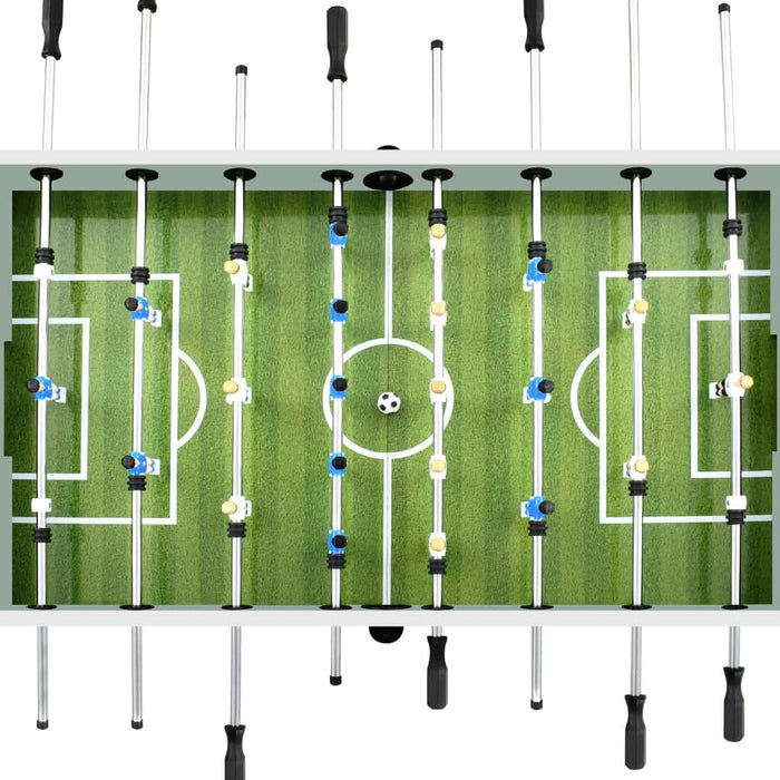 Masă de fotbal, alb, 140x74,5x87,5 cm, oțel, 60 kg - WALTI WALTI