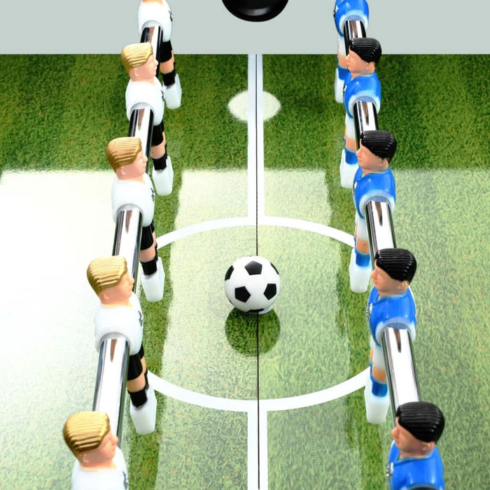 Masă de fotbal, alb, 140x74,5x87,5 cm, oțel, 60 kg - WALTI WALTI
