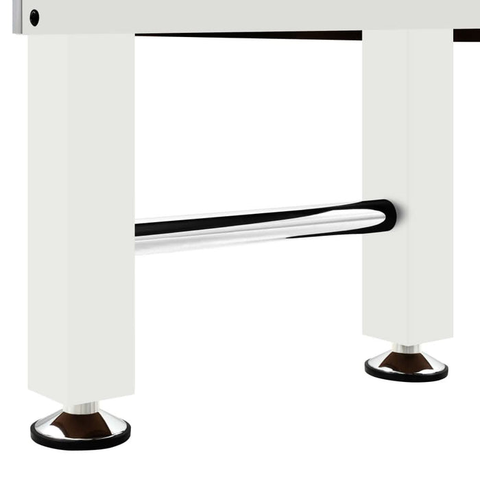 Masă de fotbal, alb, 140x74,5x87,5 cm, oțel, 60 kg - WALTI WALTI