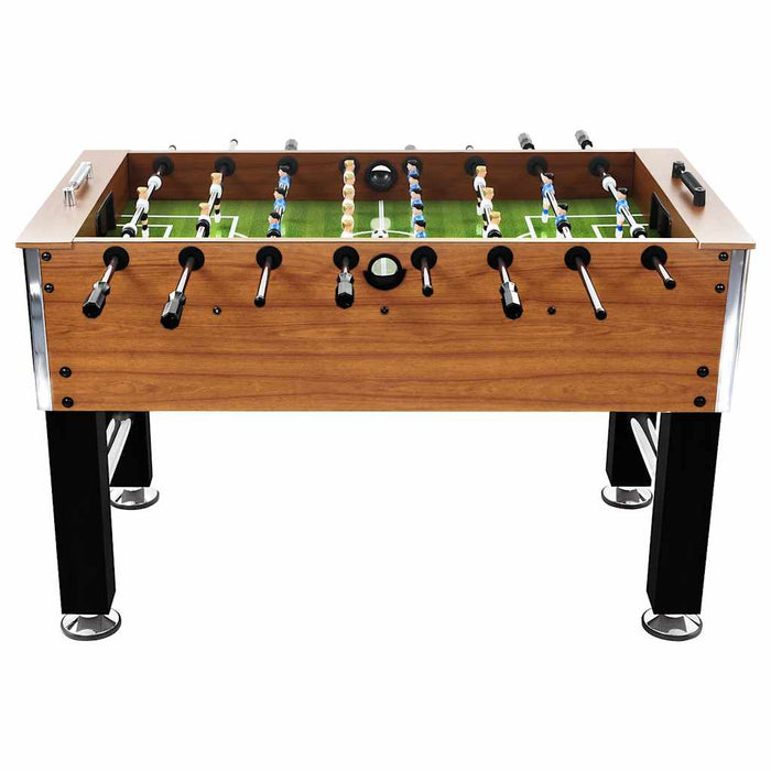 Masă de fotbal, maro deschis/negru, 140x74,5x87,5cm, oțel, 60kg - WALTI WALTI