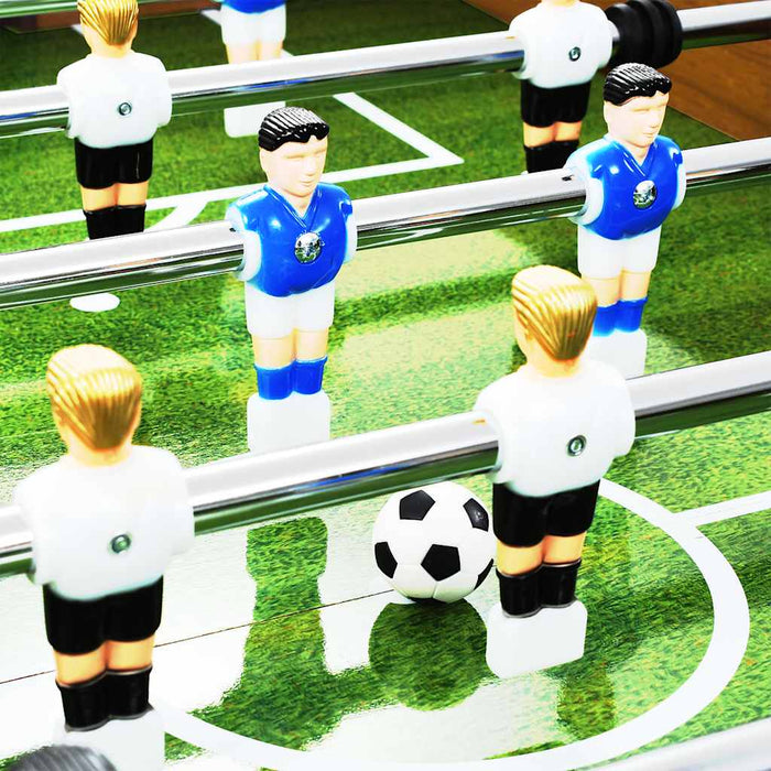 Masă de fotbal, maro deschis/negru, 140x74,5x87,5cm, oțel, 60kg - WALTI WALTI
