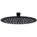 Cap de duș tip ploaie rotund, negru, 20 cm, oțel inoxidabil - WALTI WALTI