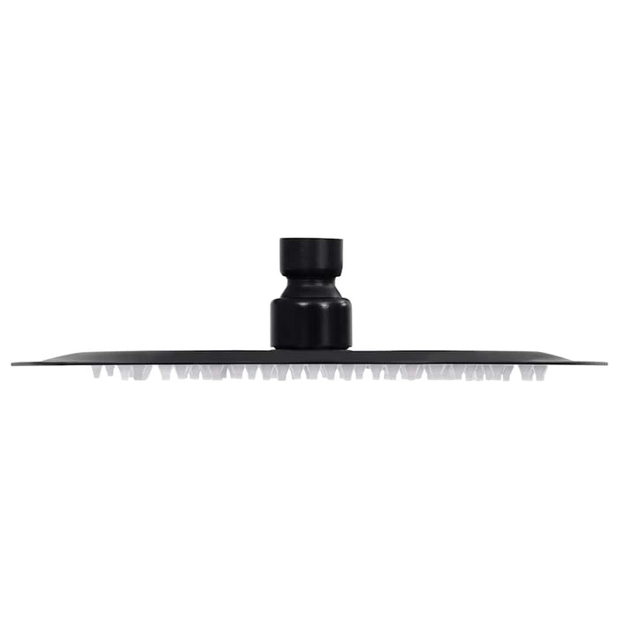 Cap de duș tip ploaie rotund, negru, 20 cm, oțel inoxidabil - WALTI WALTI