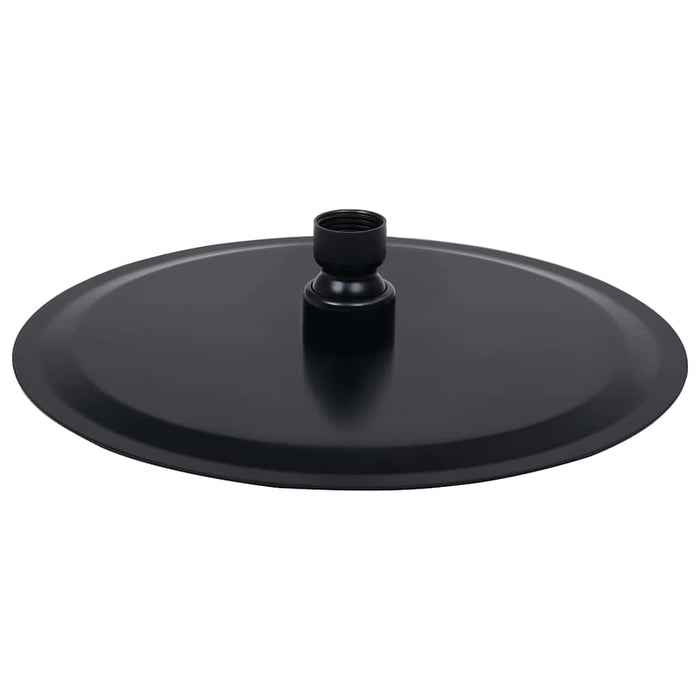 Cap de duș tip ploaie rotund, negru, 20 cm, oțel inoxidabil - WALTI WALTI