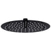 Cap de duș tip ploaie rotund, negru, 25 cm, oțel inoxidabil - WALTI WALTI