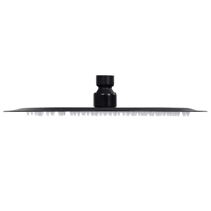 Cap de duș tip ploaie rotund, negru, 25 cm, oțel inoxidabil - WALTI WALTI