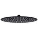 Cap de duș tip ploaie rotund, negru, 30 cm, oțel inoxidabil - WALTI WALTI