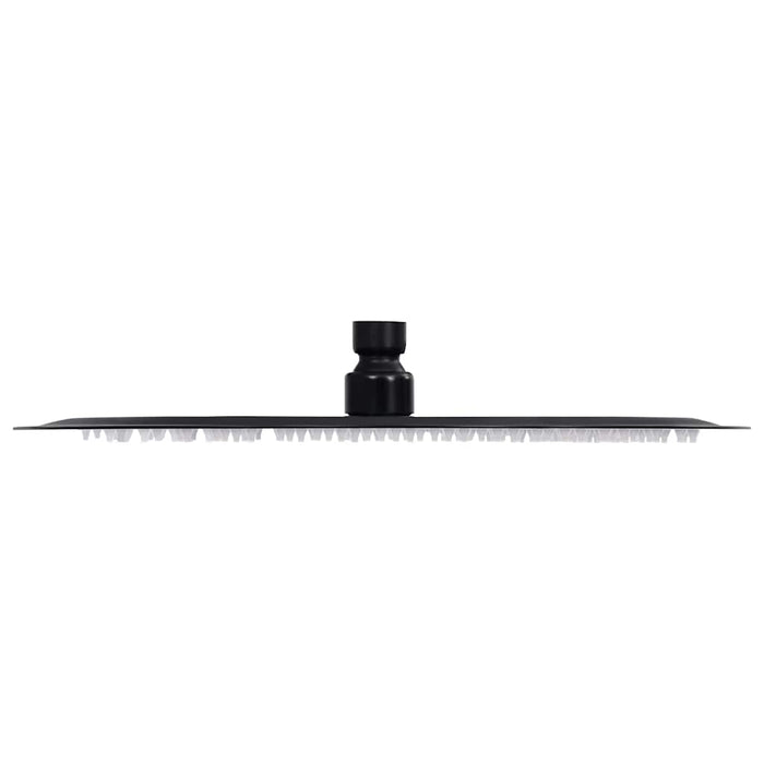 Cap de duș tip ploaie rotund, negru, 30 cm, oțel inoxidabil - WALTI WALTI