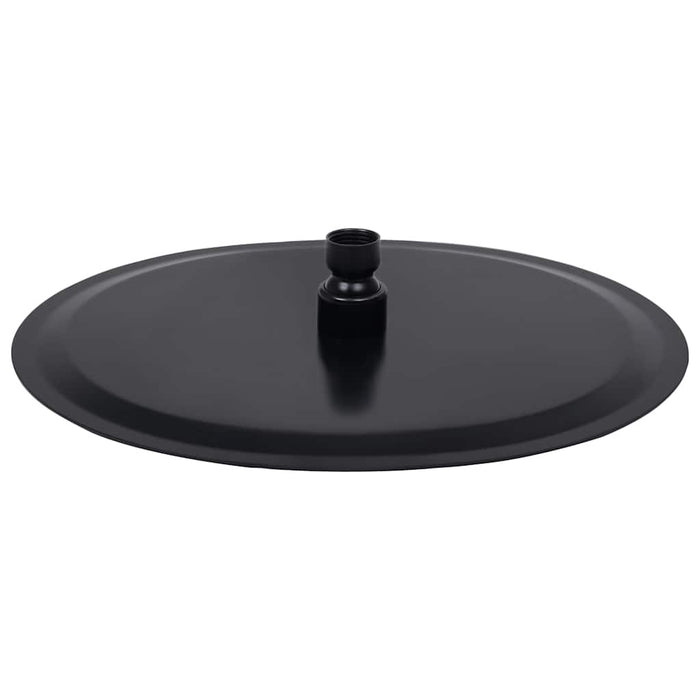 Cap de duș tip ploaie rotund, negru, 30 cm, oțel inoxidabil - WALTI WALTI