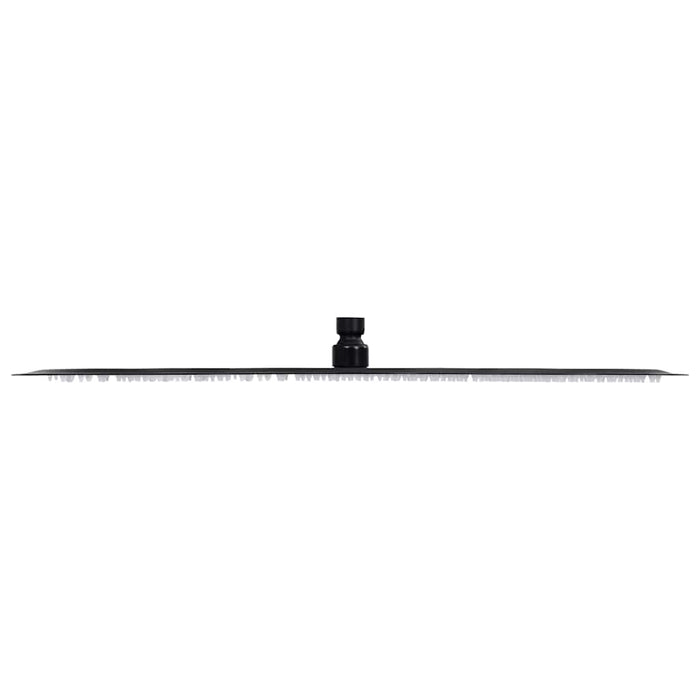 Cap de duș tip ploaie rotund, negru, 50 cm, oțel inoxidabil - WALTI WALTI