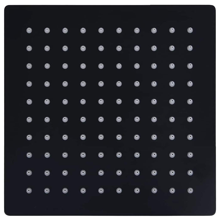 Cap de duș tip ploaie pătrat, negru, 20x20 cm, oțel inoxidabil - WALTI WALTI