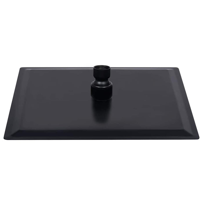Cap de duș tip ploaie pătrat, negru, 20x20 cm, oțel inoxidabil - WALTI WALTI