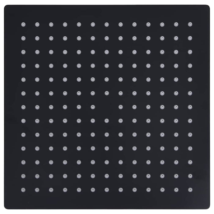 Cap de duș tip ploaie pătrat, negru, 25x25 cm, oțel inoxidabil - WALTI WALTI