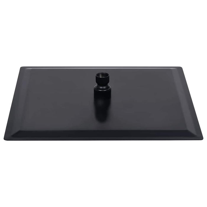 Cap de duș tip ploaie pătrat, negru, 25x25 cm, oțel inoxidabil - WALTI WALTI