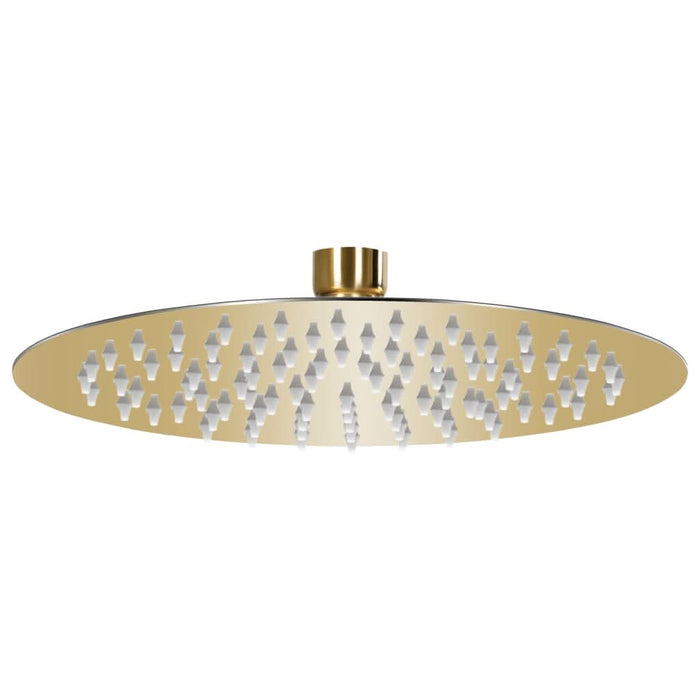 Cap de duș tip ploaie rotund, auriu, 20 cm, oțel inoxidabil - WALTI WALTI