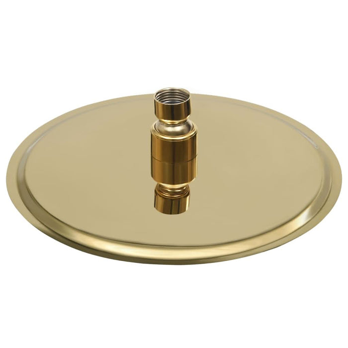 Cap de duș tip ploaie rotund, auriu, 20 cm, oțel inoxidabil - WALTI WALTI