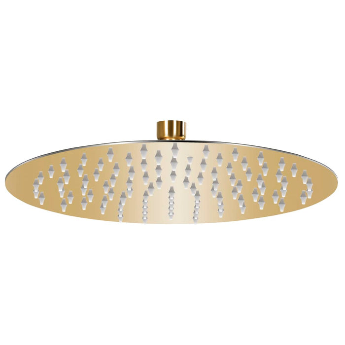 Cap de duș rotund tip ploaie, auriu, 25 cm, oțel inoxidabil - WALTI WALTI