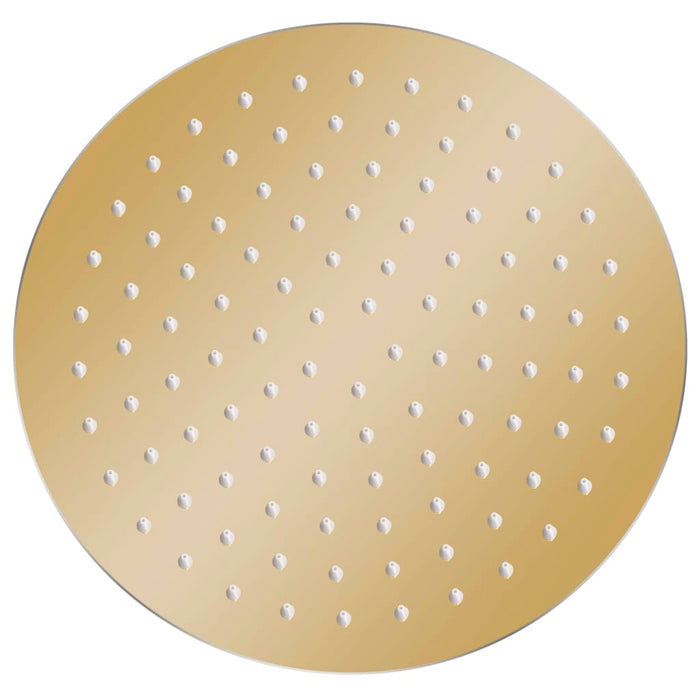 Cap de duș rotund tip ploaie, auriu, 25 cm, oțel inoxidabil - WALTI WALTI