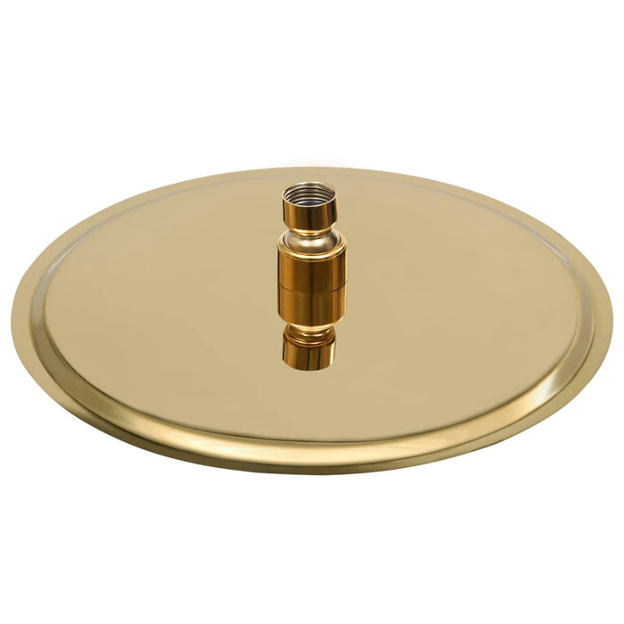 Cap de duș rotund tip ploaie, auriu, 25 cm, oțel inoxidabil - WALTI WALTI