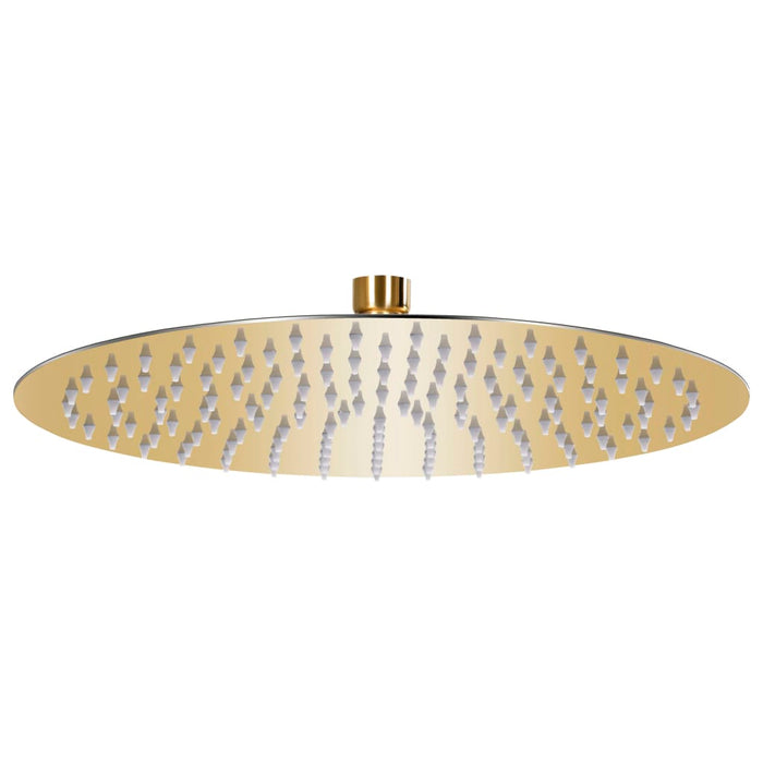 Cap de duș tip ploaie rotund, auriu, 30 cm, oțel inoxidabil - WALTI WALTI