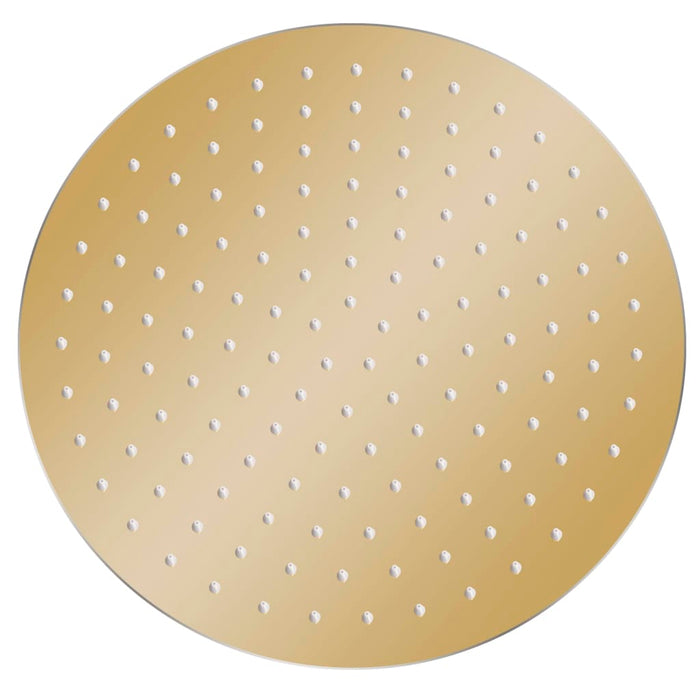 Cap de duș tip ploaie rotund, auriu, 30 cm, oțel inoxidabil - WALTI WALTI