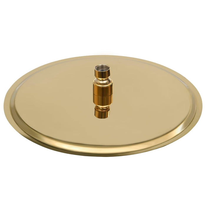 Cap de duș tip ploaie rotund, auriu, 30 cm, oțel inoxidabil - WALTI WALTI