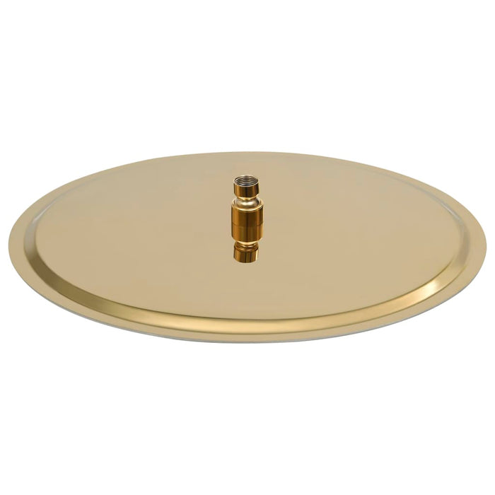 Cap de duș tip ploaie rotund, auriu, 40 cm, oțel inoxidabil - WALTI WALTI