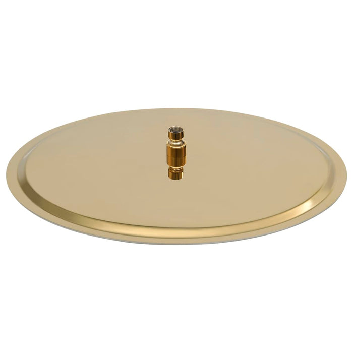 Cap de duș tip ploaie rotund, auriu, 50 cm, oțel inoxidabil - WALTI WALTI