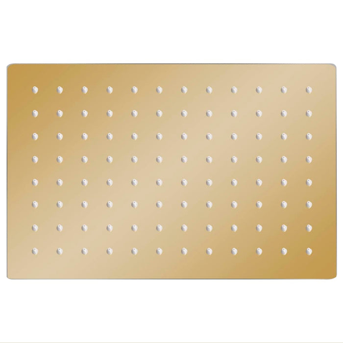 Cap duș ploaie dreptunghiular, auriu, 30x20 cm, oțel inoxidabil - WALTI WALTI